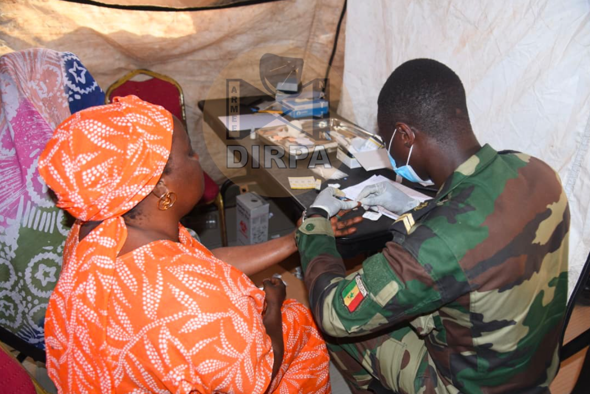 Mbane : l’Hôpital Militaire de Campagne se déploie  au service des populations