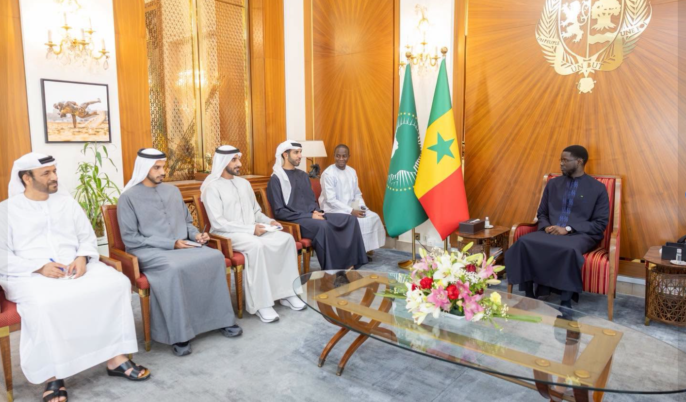 Coopération Emirats Arabes Unis-Sénégal:  : Le PR  Bassirou Diomaye Faye a reçu le ministre d'État Emirati chargé des Affaires africaines