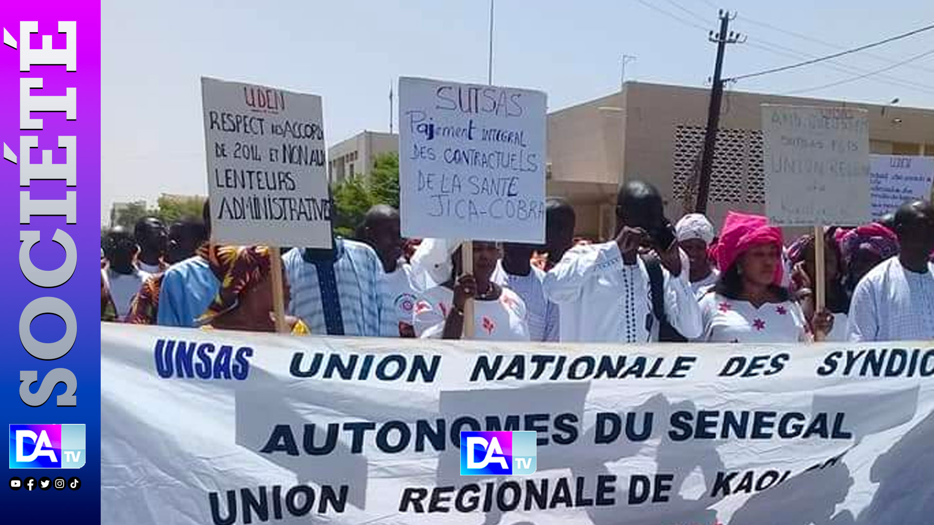 Grève générale du 10 juillet : l’UNSAS maintient le mot d’ordre et appelle à une mobilisation totale