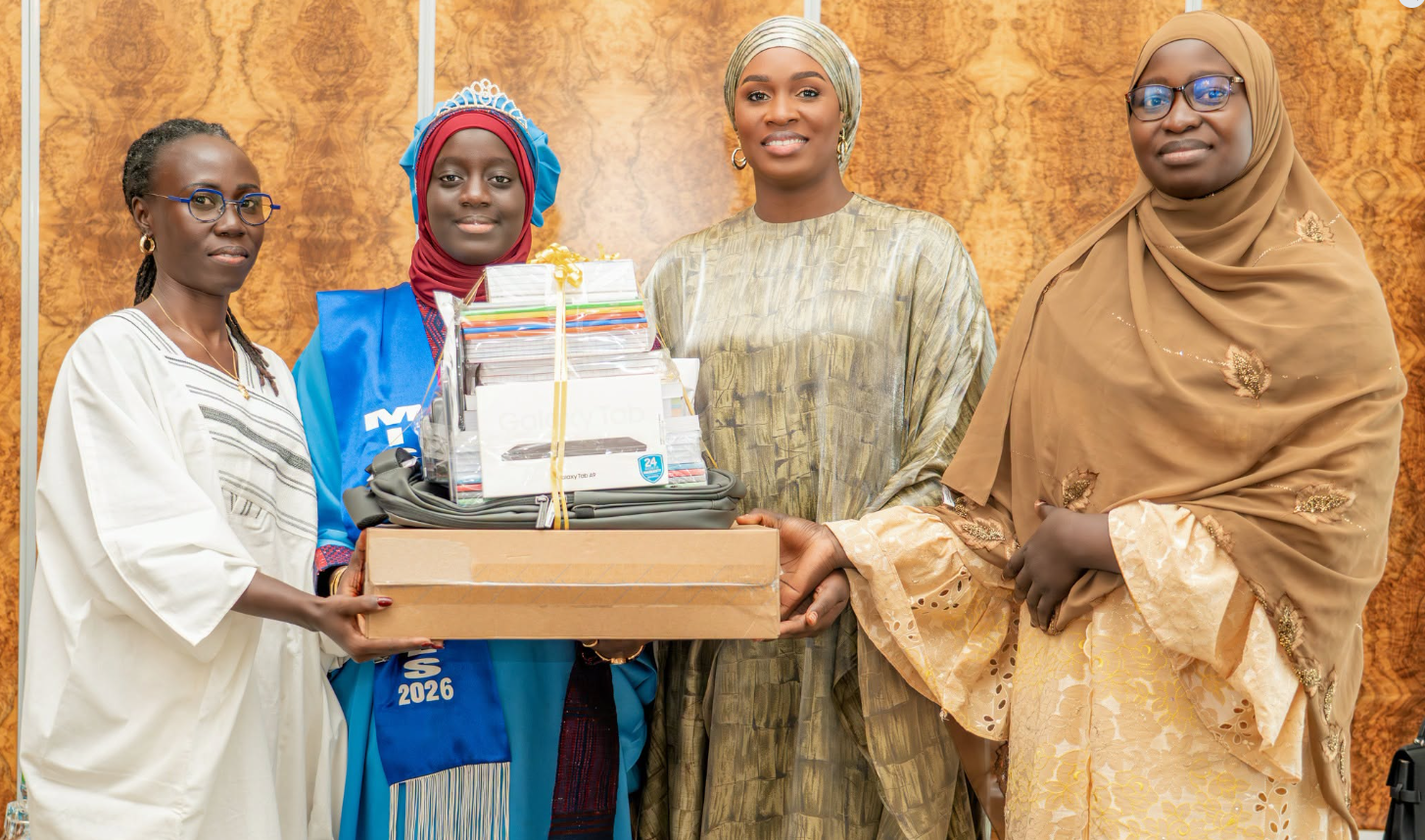 La Première Dame Marie Khone Faye reçoit les lauréates nationales des concours Miss Sciences et Miss Mathématiques 2026