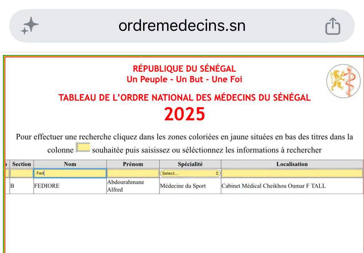 Polémique autour du médecin des Lions : l’Association sénégalaise de médecine du sport exige des excuses publiques