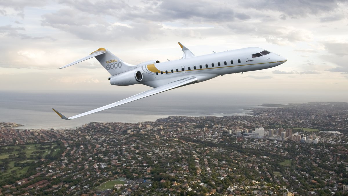 Karim Wade a embarqué à bord d'un jet privé de type Bombardier Global 6000