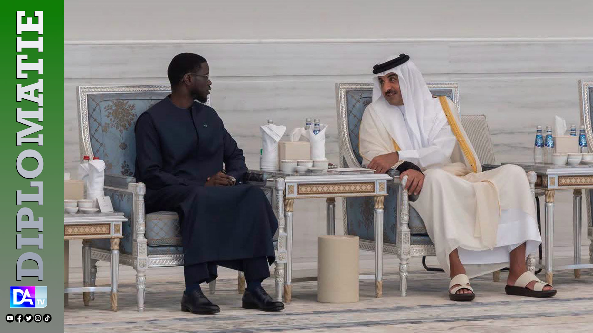 Qatar : le président Faye reçu au Palais de l’Émir pour présenter ses condoléances
