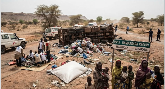 Fuyant la guerre, rattrapés par la route : le drame des réfugiés burkinabè à Bandiagara