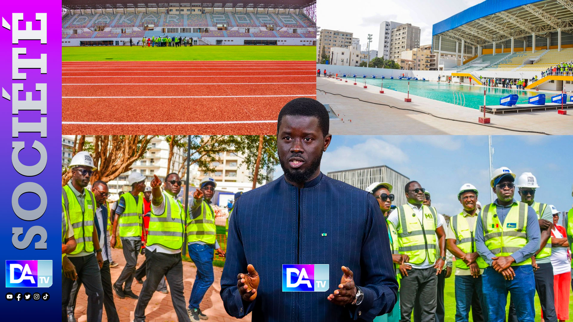 JOJ Dakar 2026 : Le PR Diomaye Faye réceptionne la Piscine olympique et le stade Iba Mar Diop ce samedi