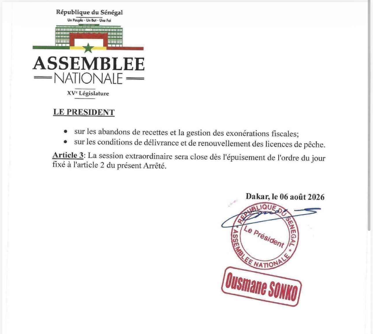 Assemblée nationale / Session extraordinaire: Six commissions d’enquête à l’ordre du jour ce lundi 