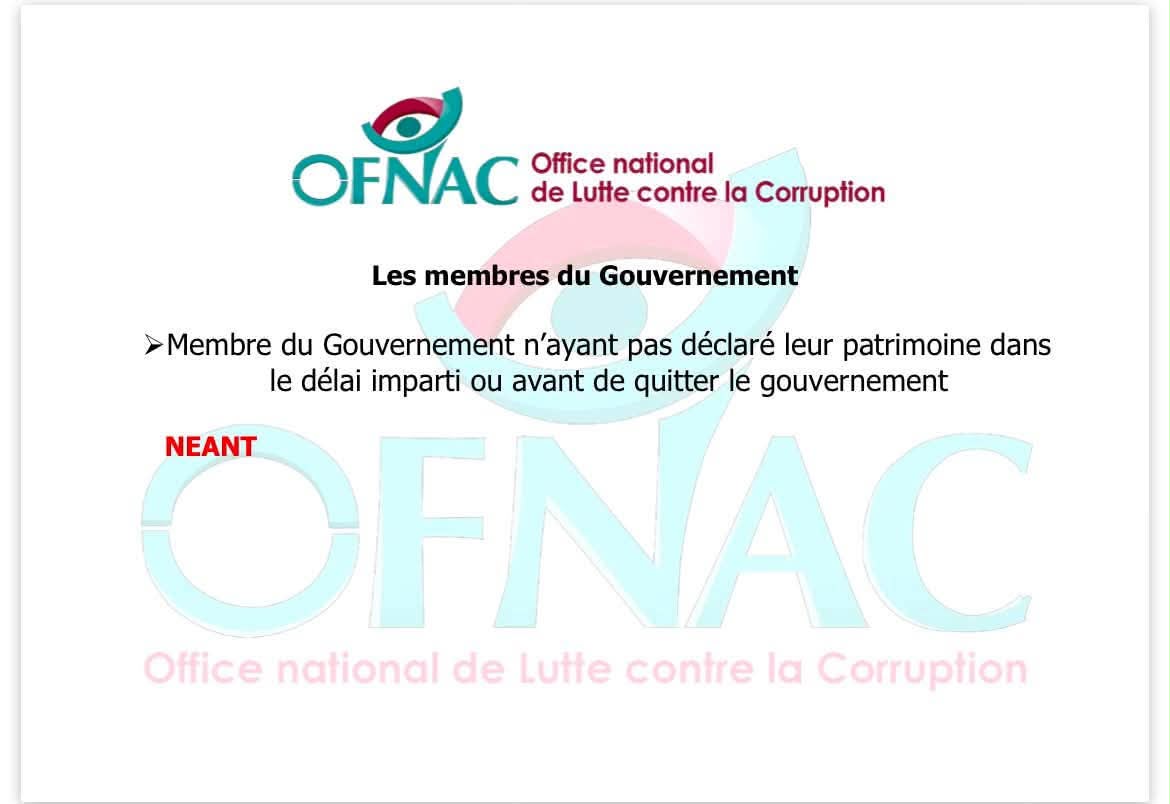 OFNAC : Voici les listes provisoires des assujettis de la Présidence et de l’Assemblée nationale