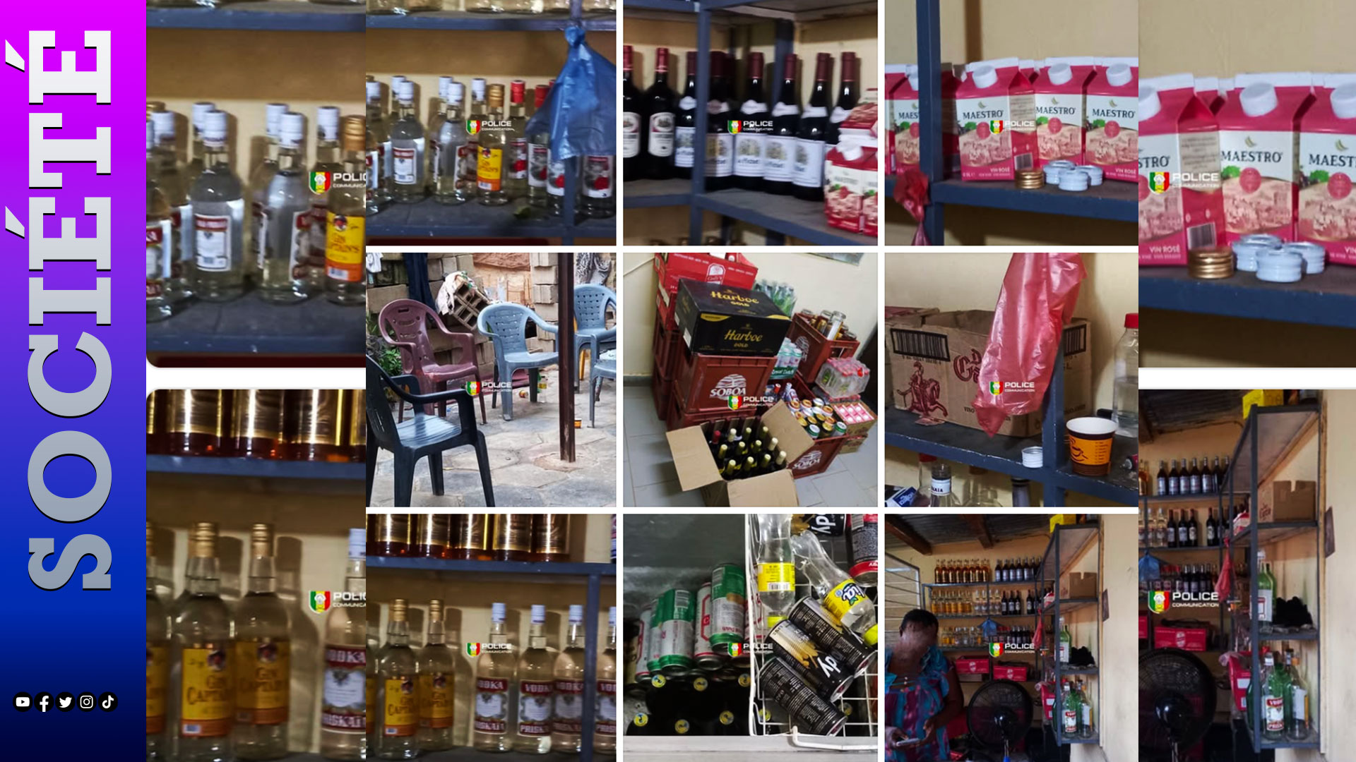 Thiès: démantèlement d’un débit de boissons clandestin au quartier Médina Fall