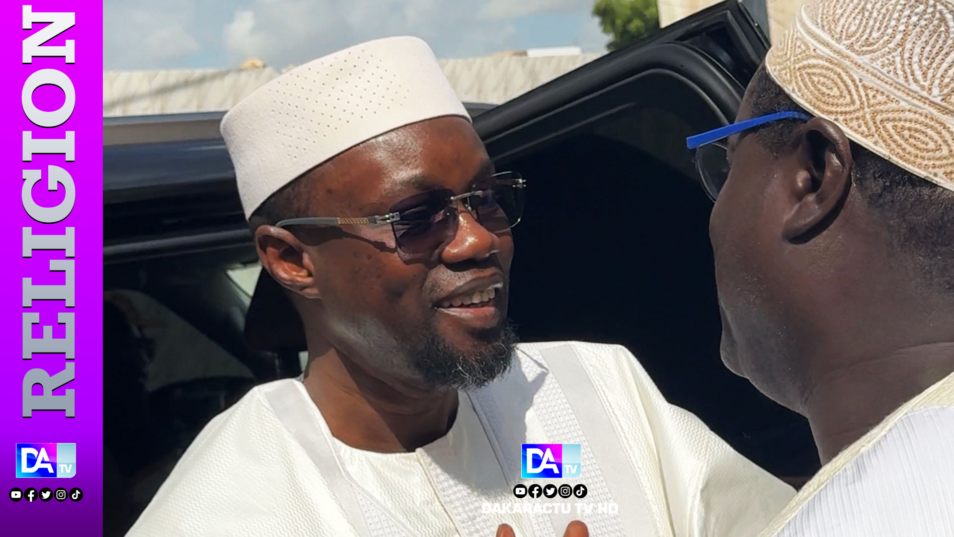 Ousmane Sonko à Tivaouane, après une étape à Ndiassane