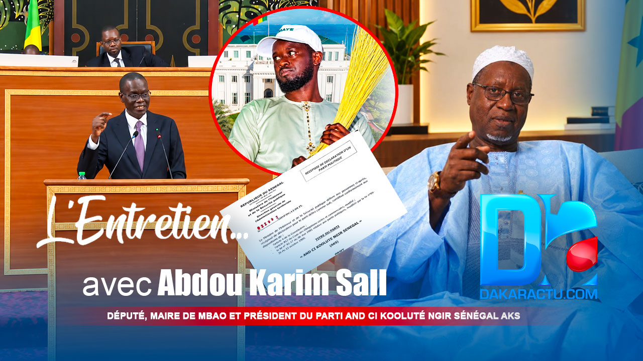 Entretien avec Abdou Karim Sall : « Les institutions ne doivent pas devenir le terrain d'un règlement de comptes entre anciens alliés. Ce pays attend des résultats mesurables et non de nouvelles promesses »