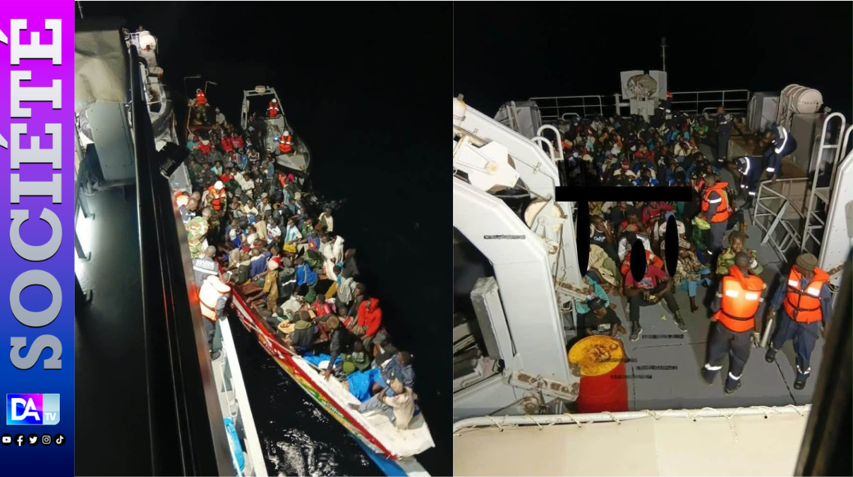 Émigration clandestine : 134 migrants secourus par la Marine nationale au large de Dakar