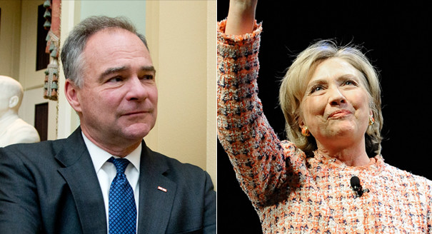 Hillary Clinton choisit comme colistier Tim Kaine, sénateur de Virginie