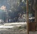 Images des policiers réfugiés aux alentours du ministère de l'Intérieur