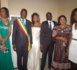 Coumba Gawlo, témoin de mariage de son frère Makhtar Seck, en compagnie de Fatou Guéweul, Aby Ndour et le Dr Malick Diop
