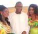 Ahmada Mbacké en compagnie de sa femme Sophia et de sa belle-sœur Lissa le jour du baptême son fils Noreyni