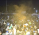 Sénégal-Guinée Équatoriale (3-1) : Ambiance à la fan-zone du monument de la Renaissance après la victoire des Lions.