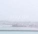 Images d'une tempête de poussière couvrant le centre-ville de Doha