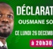 [🔴LIVE] Déclaration de Ousmane SONKO