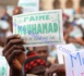 DAKAR : très forte mobilisation des islamistes contre "Charlie Hebdo" devant la grande mosquée