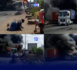 Yarakh : Un bus TATA avec des passagers à bord, prend feu après le jet d'un cocktail Molotov