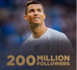 Réseaux sociaux : Cristiano Ronaldo est le premier sportif à 200 millions d'abonnés !