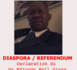 DIASPORA / RÉFÉRENDUM: Déclaration du Dr Ndiouga Fall Dieng (Washington DC)