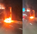 Autoroute à péage : un véhicule prend feu à hauteur de Mbao, avant la sortie 08