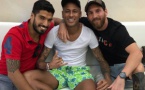 Neymar retrouve Suarez et Messi, qui chambre Piqué
