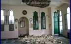 Les images de la mosquée de Lamine Guèye  après l'effondrement d'un pan du toit.