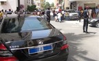Le véhicule d'Abdoulaye Wade heurté et endommagé par un taxi 