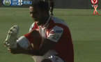 La terrible blessure d'un joueur de l'Union Santa Fe (video)