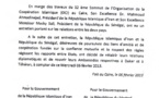 COMMUNIQUE DE PRESSE RELATIF A LA REPRISE DES RELATIONS DIPLOMATIQUES ENTRE LA REPUBLIQUE ISLAMIQUE D’IRAN ET LA REPUBLIQUE DU SENEGAL