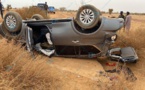 Accident dans le cortège de la tournée économique à Woudourou : le véhicule de Mbaye Pekh et Modou Bara Dolly effectue plusieurs tonneaux