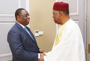Audience de Monsieur Issa Hayatou, le Président de la Confédération africaine de football.
