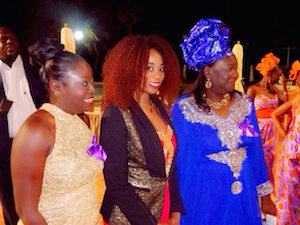 De retour au Sénégal, Adiouza était à la soirée des femmes dentistes à l'hôtel des Almadies