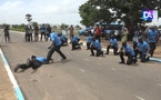 Thiès / Fin de formation de stage de réintégration : les Asp offrent une séance de démonstration de techniques de self défense au centre d'entraînement tactique n°7