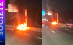 Autoroute à péage : un véhicule prend feu à hauteur de Mbao, avant la sortie 08