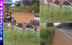 Thiès: Un véhicule particulier prend feu à la sortie du village de Keur Ndioukoune, trois personnes sauvées...