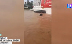 Almadies : les eaux bloquent  la circulation, les taxis et véhicules au ralenti