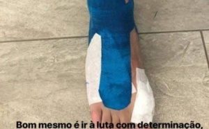 PHOTO : le pied de Neymar après son retour