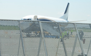 L'avion spécial des Lions est un Boeing de la compagnie Klasjet basée en Lituanie