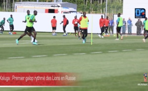 La sélection sénégalaise s’est entraînée pour la première fois en public ce jeudi à Kaluga