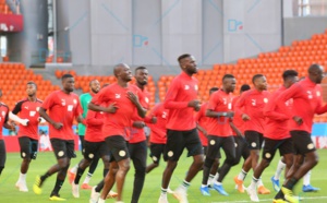 Une bonne ambiance lors de l'entraînement à la veille de Japon - Sénégal