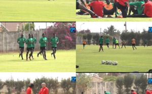 Entraînement en ce jour de Korité pour les Lions, avec Gana et Mbaye Niang