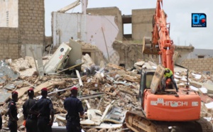 TOUBA- REPORTAGE PHOTOS/ Ce qu'il reste  des deux immeubles contigus qui se sont écoulés