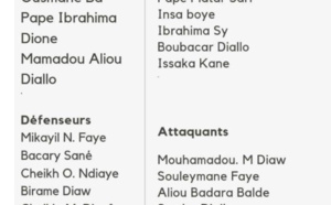 Liste : Voici les noms des 21 Lionceaux retenus pour la Coupe du monde U-17
