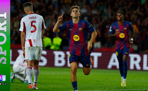 Ligue des champions: le FC Barcelone corrige l'Olympiakos avec un triplé de Fermin Lopez