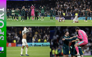 Ligue des champions: sans Mbappé, le Real Madrid battu 2-1 chez lui par Manchester City