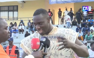 Arène Nationale - Tony Jr apres sa belle victoire «  Bayina Mbapatt nagn ma diokh kou …. »