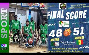 Basketball en fauteuil roulant : Le Sénégal domine l’Algérie dans la douleur et sauve son tournoi avec le bronze